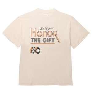Honor The Gift Graphic Tee Cream XXL New Without Tags